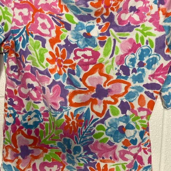 < Vibrant Ralph Lauren Floral Top - Multicolor > - Picture 3 of 5